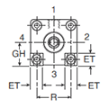 4MA Small Bore G Mount Style Head