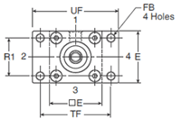 4MA Small Bore H Style Head Dimensions