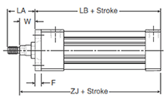 4MA Small Bore J Style Body Dimensions