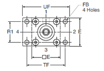 4MA Small Bore J Style Head Dimensions