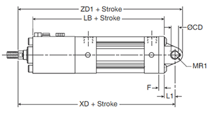 4MAJ Small Bore BC Mounting Style Body Dimensions