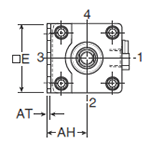 4MAJ Small Bore CB Mounting Style Head Dimensions