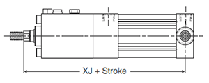 4MAJ Small Bore DB Mounting Style Body Dimensions