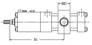 4MAJ Small Bore DD Mounting Style Body Dimensions