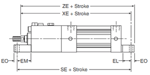 4MAJ Small Bore G Mounting Style Body Dimensions
