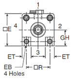 4MAJ Small Bore G Mounting Style Head Dimensions