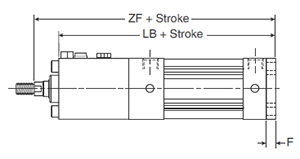 4MAJ Small Bore H Mounting Style Body Dimensions