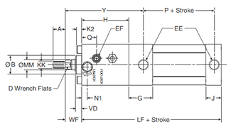 4MAJ Small Bore T Mount Body Dimensions