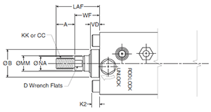 4MAJ Small Bore T Dimensions