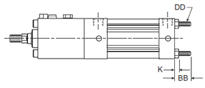 4MAJ Small Bore TC Mounting Style Body Dimensions