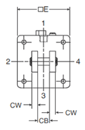 4MAJ Large Bore BC Mounting Style Head Dimensions