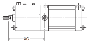 4MAJ Large Bore D Mounting Style Body Dimensions