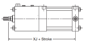 4MAJ Large Bore DB Mounting Style Body Dimensions