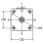 4MAJ Large Bore TC Mounting Style Head Dimensions