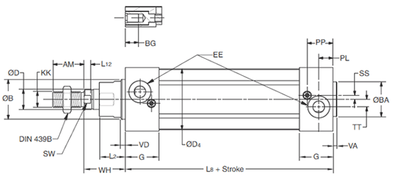 P1D Removable Gland Body Dimensions 2