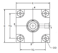 P1D Tie Rod Version 160-200mm Head Dimensions