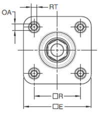 P1D Tie Rod Version 32-125mm Head Dimensions