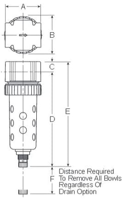 Prep-Air-II-05F-Economy-Filter-Dimensions
