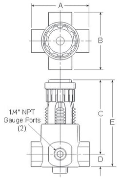 Prep-Air-II-15R-Economy-Regulator-Dimensions