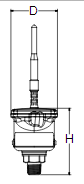 Parker SensoNODE Blue Pressure Sensor Dimensions