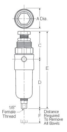 SS-FRLs-PB558-Miniature-Piggyback-Dimensions