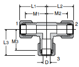 164C Combination Dimensions