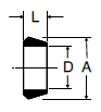60PT Acetal Sleeve Dimensions
