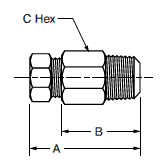 68HD Male Connector Dimensions