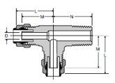 171P Male Run Tee Dimensions