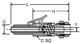 393PDSS Shut-Off Insert Dimensions