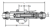 394PDSS Double Shut-Off Dimensions