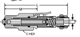 398PDSS Double Shut-Off Dimensions