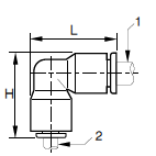 365PLP Unequal Union Elbow Dimensions