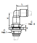 365PLPBH Bulkhead Elbow Dimensions