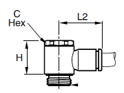 369PLPBJB Banjo Metric BSPP Dimensions
