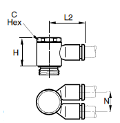 369PLPTJ Twin Banjo Dimensions