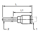 67PLP Tube Reducer Metric Dimensions