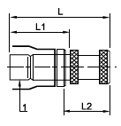 639PLM Plug Metric Dimensions