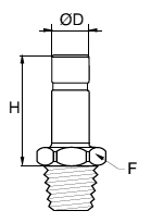 68PLSSP Male Standpipe NPT Dimensions