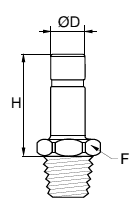 68PLSSP Male Standpipe Metric NPT Dimensions