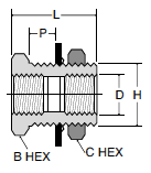 207ACBH Anchor Coupling Dimensions