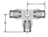 164PTC Union Tee Dimensions