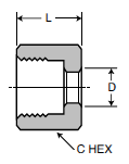 61TF Nut Dimensions