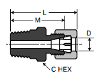 68TF Male Connector Dimensions