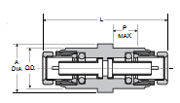 62PMTBHR Retaining Ring Bulkhead Dimensions