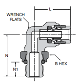 C8UPMTB Male Elbow Dimensions