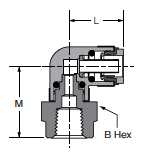 370PTC Female Elbow Dimensions