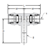 372PTCSP Branch Tee Dimensions