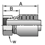 Parker 1EA77 Female BSP Parallel Crimp Fitting