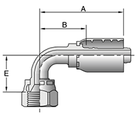 Parker 1FZ77 Female BSP Parallel Crimp Fitting